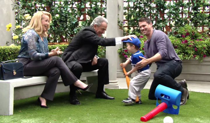 Victor, Nikki, Nick, and Christian spend time together in the park